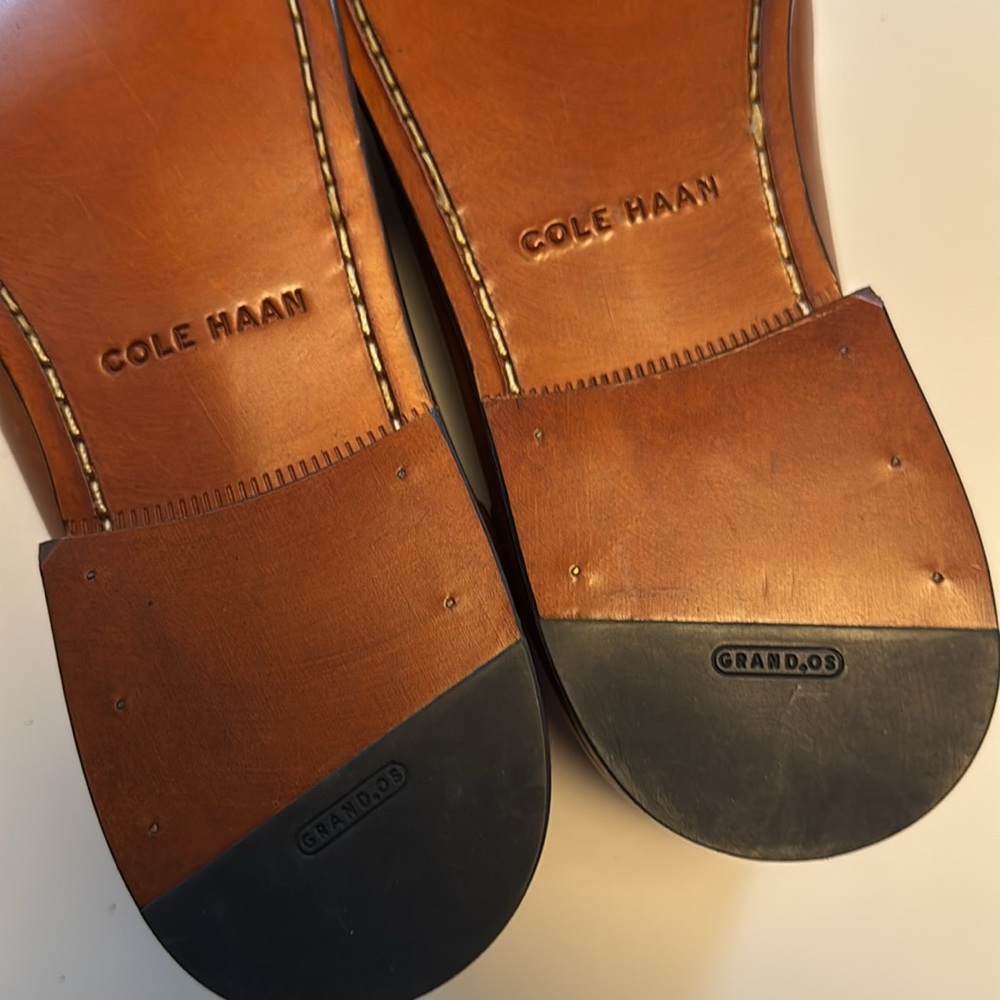 New Cole Haan Men's British Tan Grand OS Loafers 12M - Picture 6 of 10